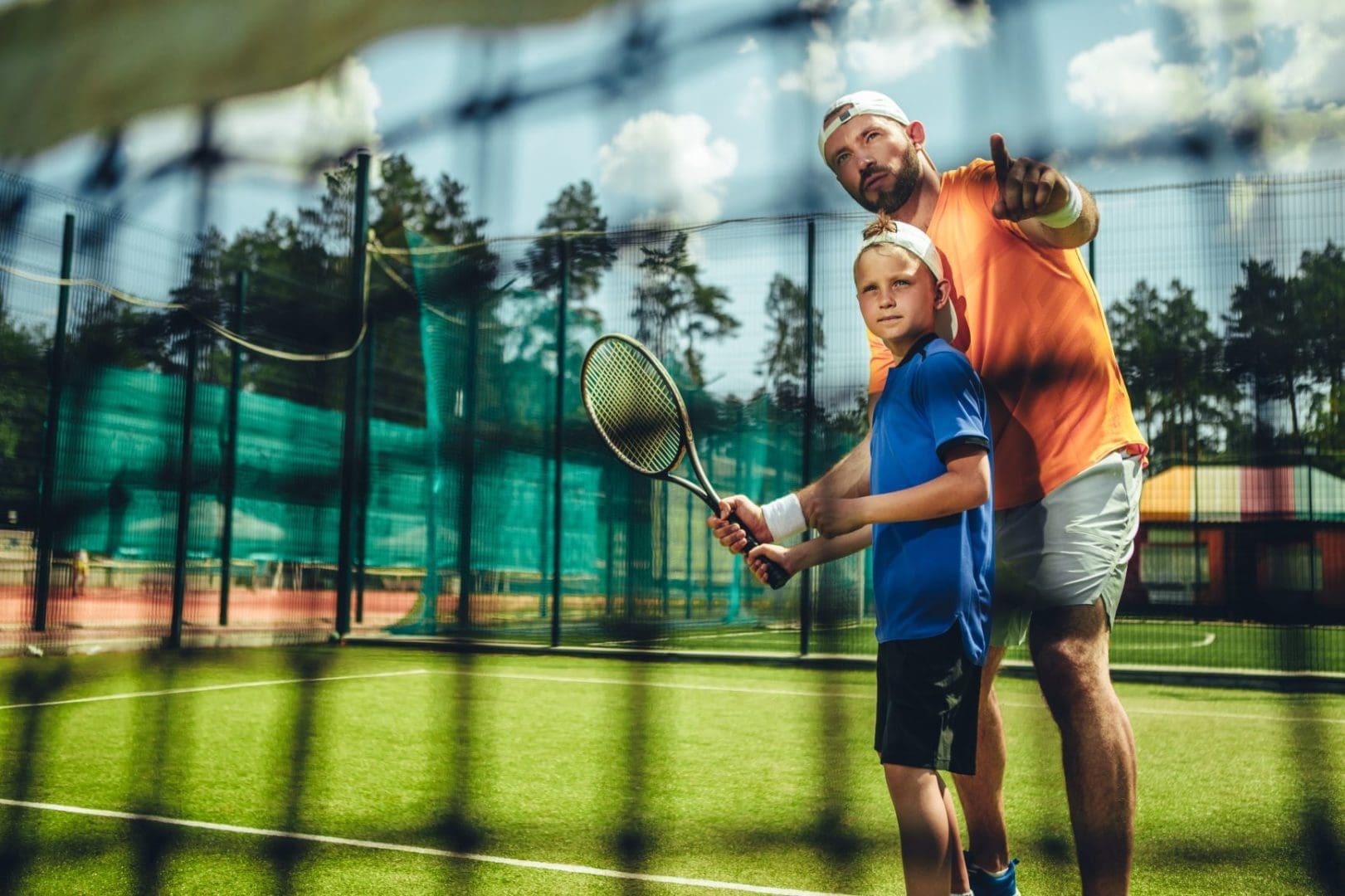 Residential tennis courts