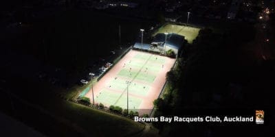 Browns Bay Racquets Club lighting