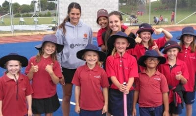 Selwyn Ridge Primary School Kids on multi sport field