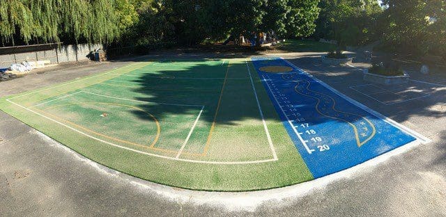 St Joseph’s Primary School sports a new fun, vibrant all-weather play space that is sure to keep the students active