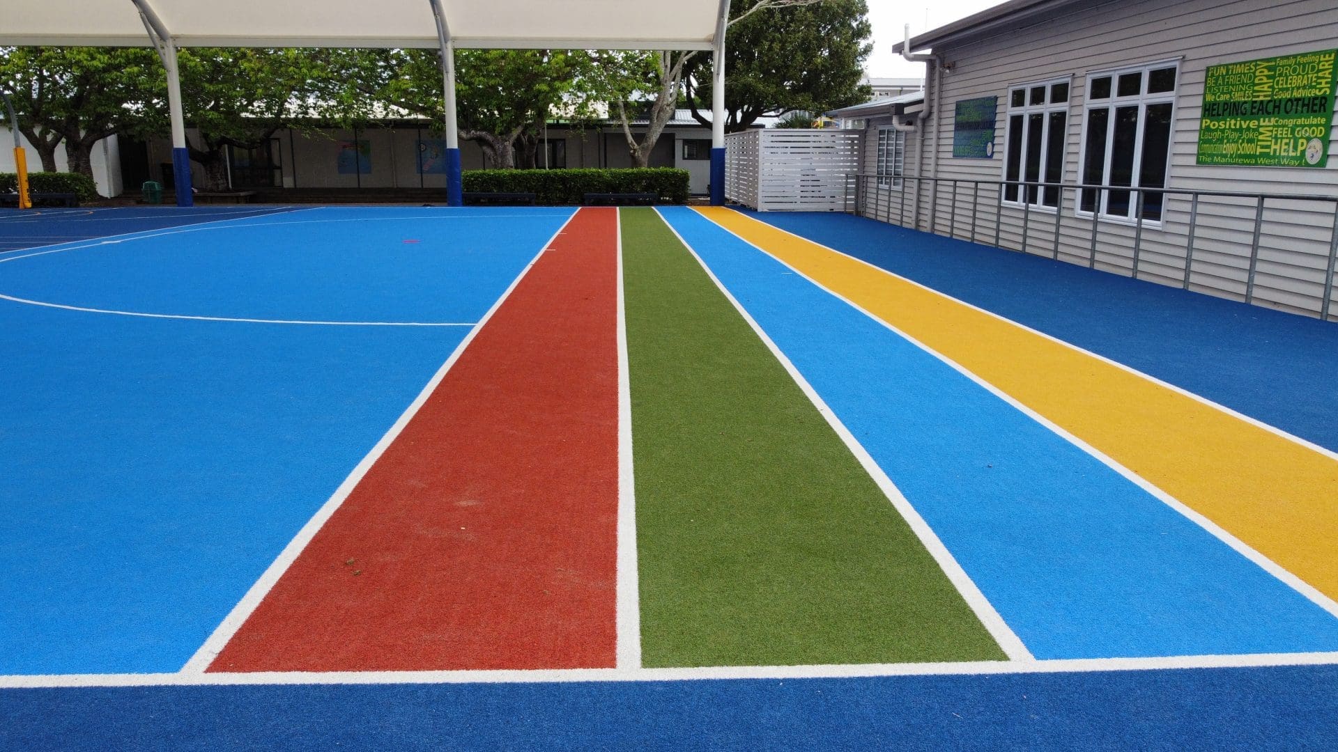 New Courts feature Dynamic Colors and Traditional Games